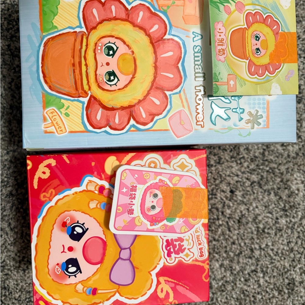 Baby three small flower and good luck bag